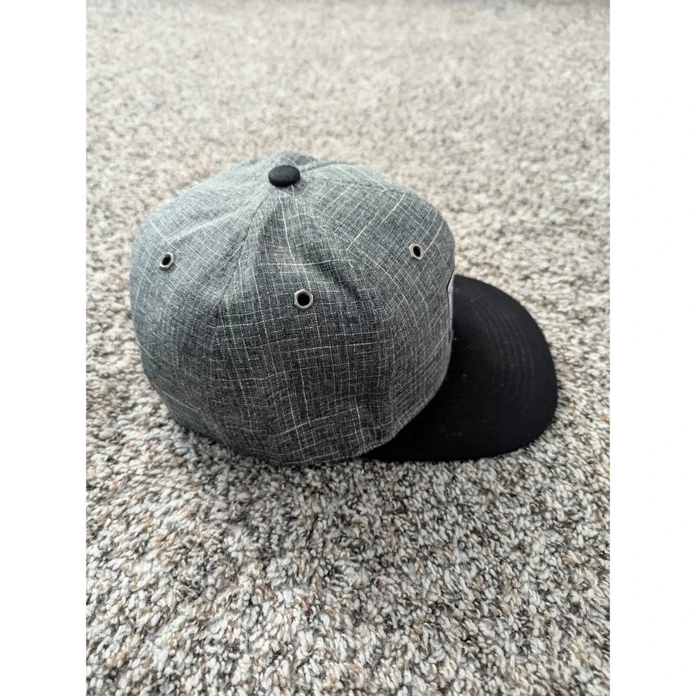 California Republic Gray/Black Snapback Hat Bear Logo Patch Adjustable Cap‎